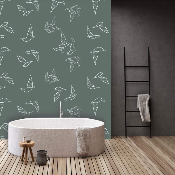 Patroon van vliegende vogels