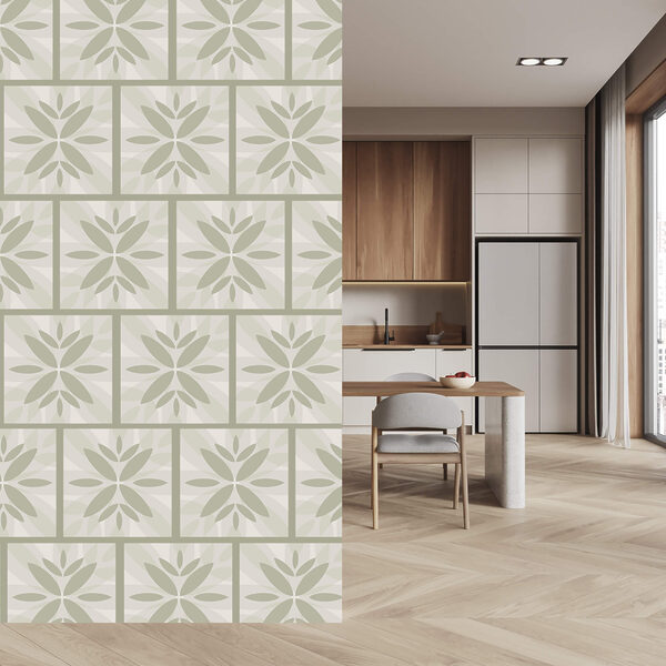 Bloemenpatroon op een muur