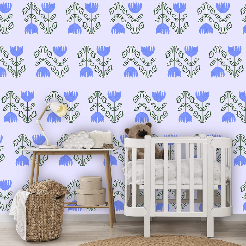 Patroon van bloemen en bladeren Patroon van bloemen en bladeren