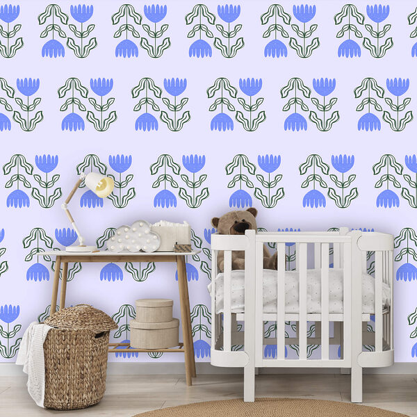 Fotobehang Patroon van bloemen en bladeren (Artikelnummer: t00590) Fotobehang Fotobehang Patroon van bloemen en bladeren (Artikelnummer: t00590)