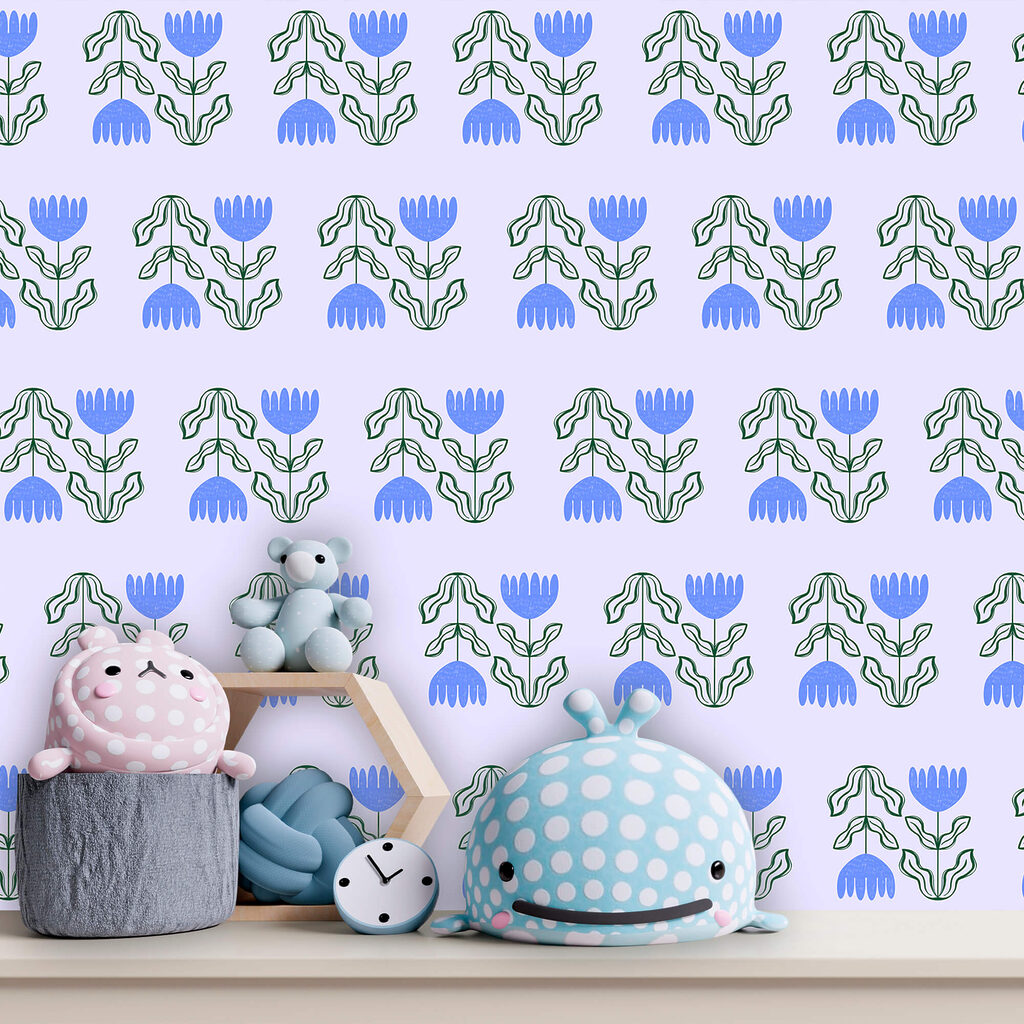 Patroon van bloemen en bladeren Patroon van bloemen en bladeren