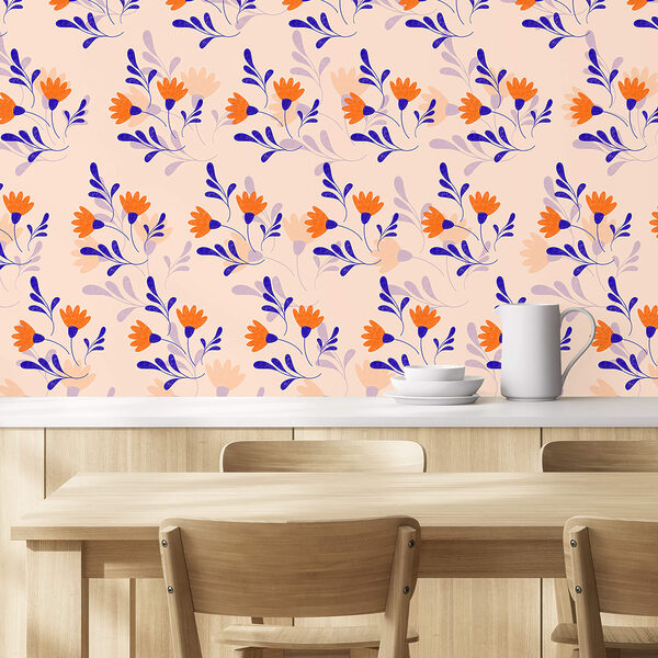 Patroon van bloemen en bladeren Patroon van bloemen en bladeren