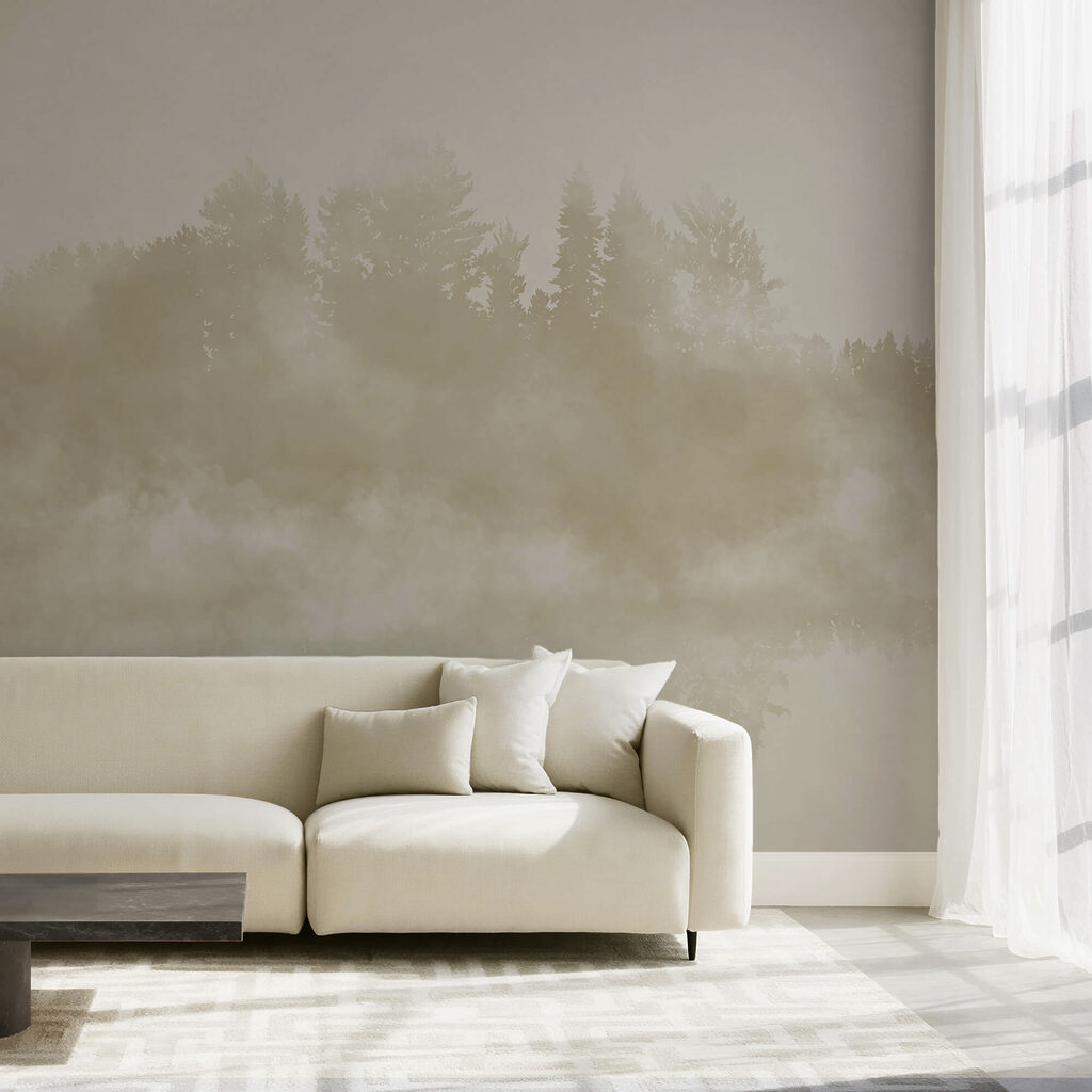 Wolken van rook en bomen Wolken van rook en bomen