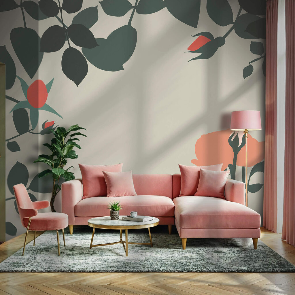 Bloemendesign met levendige tinten