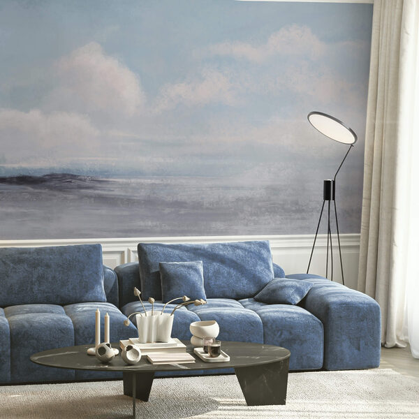 Landschap met een bewolkte lucht