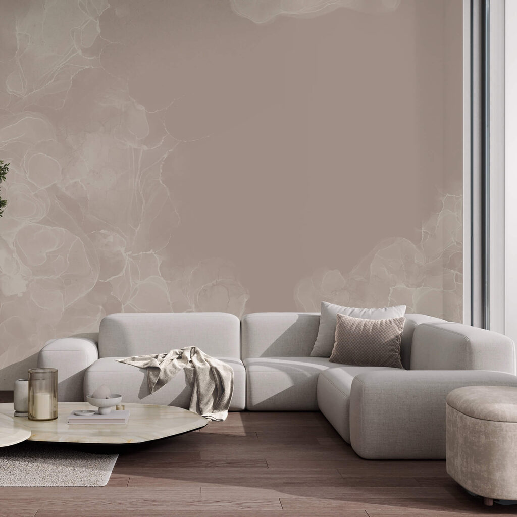 Mistige wervelingen in zachte tinten