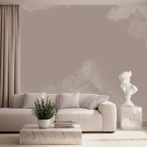 Mistige wervelingen in zachte tinten