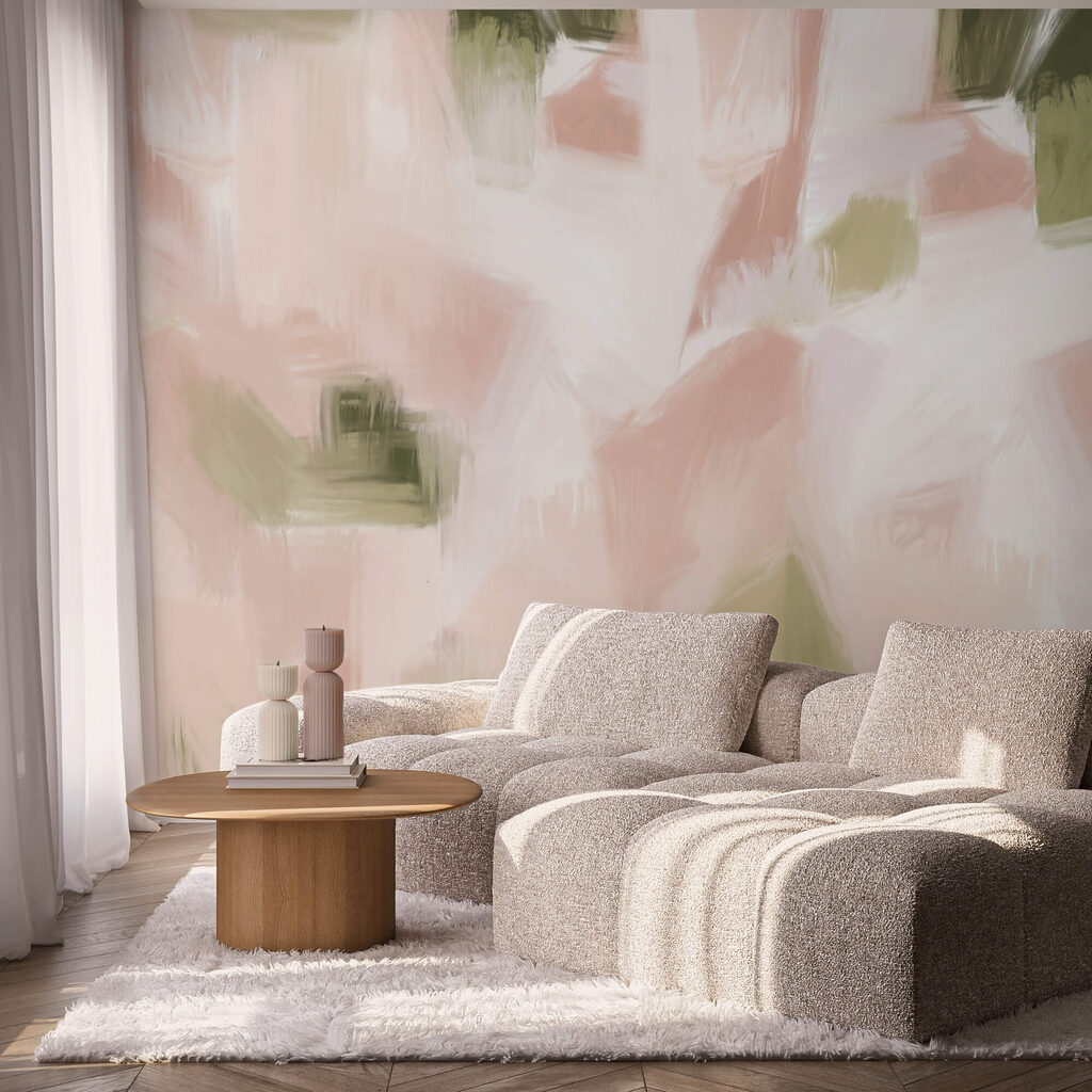 Abstracte tinten in zachte pasteltinten Abstracte tinten in zachte pasteltinten