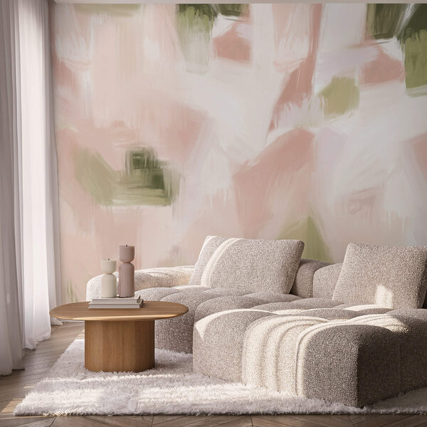 Abstracte tinten in zachte pasteltinten Abstracte tinten in zachte pasteltinten