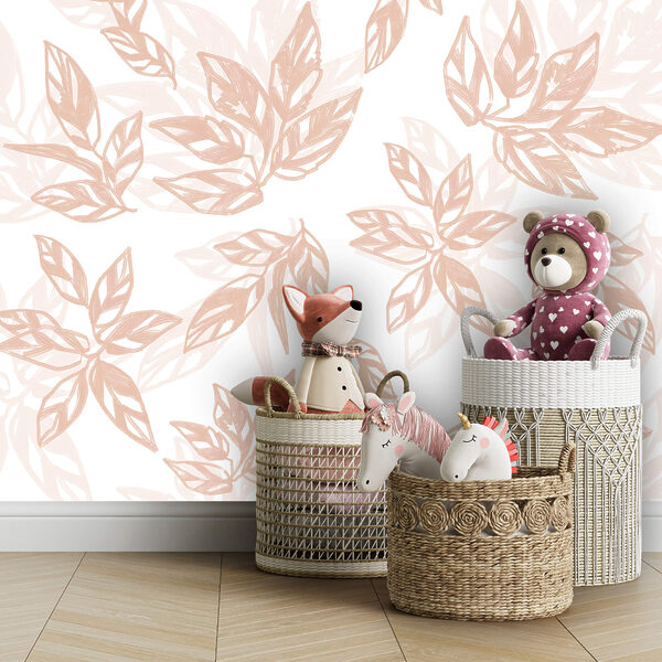 Bladmotief op een witte achtergrond