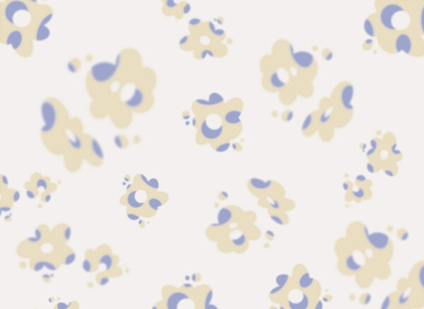 Pattern of flowers on a white background