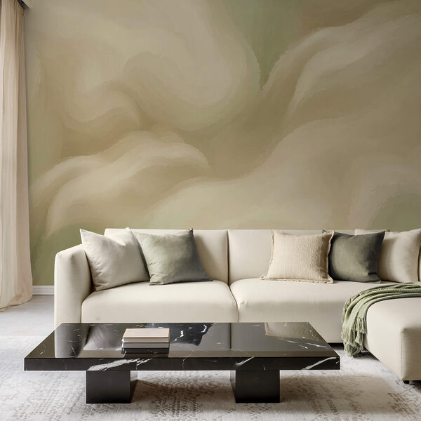 Zacht, vloeiend abstract in lichte tinten