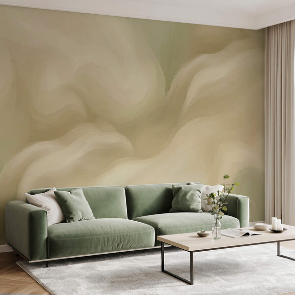 Zacht, vloeiend abstract in lichte tinten