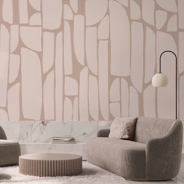 Patroon van witte en roze vormen