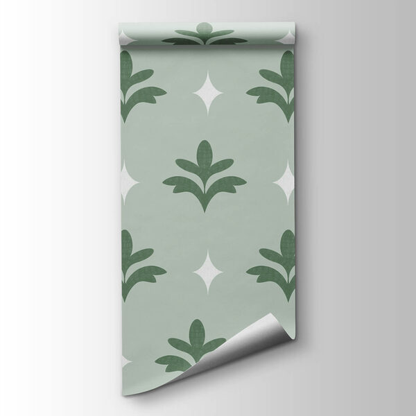 Elegant botanical pattern in soft hues