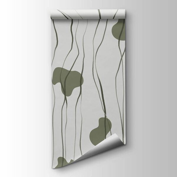 Pattern of green and grey lines