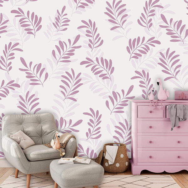 Patroon van paarse bladeren