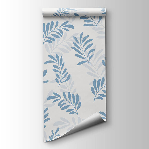 Pattern of blue leaves