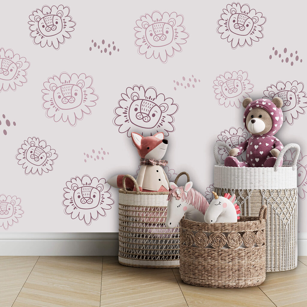 Motief met leeuwenkoppen