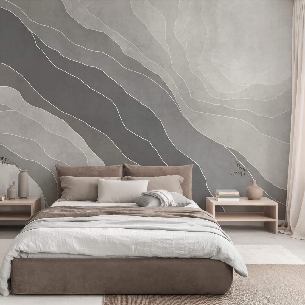 Grijze en witte achtergrond met lijnen
