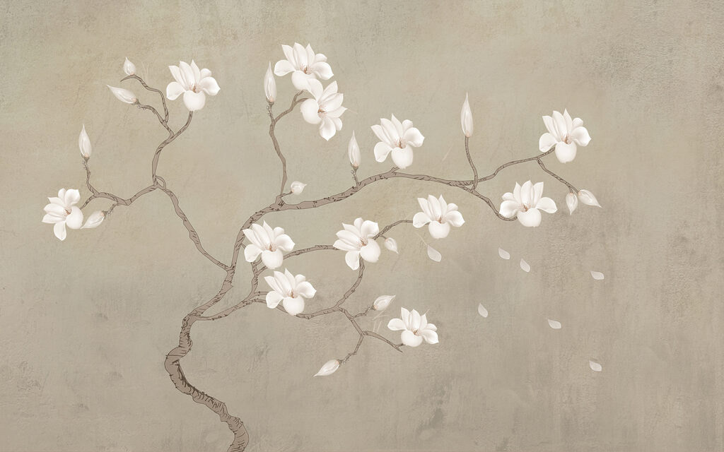 White flowers on a branch