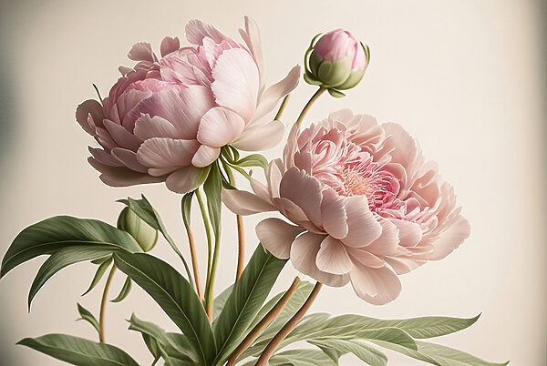 Soft blooms in delicate hues