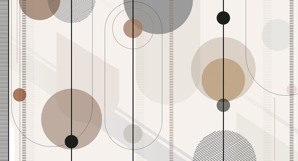 Abstract geometric shapes in soft tones Abstract geometric shapes in soft tones