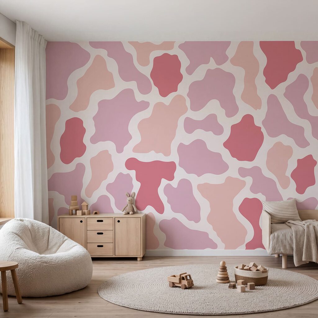 Roze en wit patroon