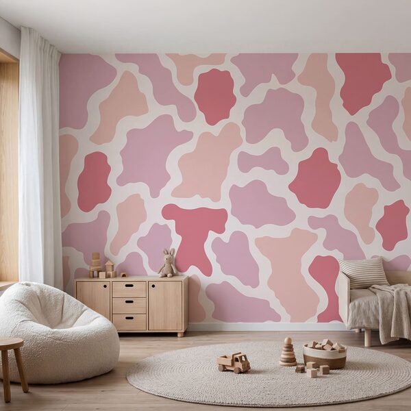 Roze en wit patroon