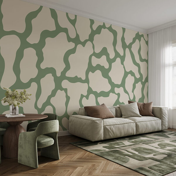 Wit-groen koeienpatroon