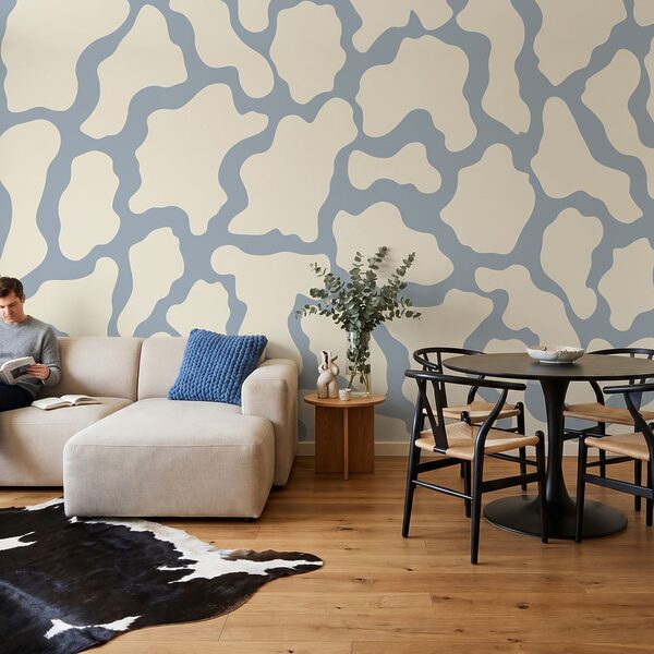 Blauw-wit patroon