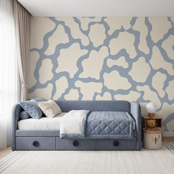 Blauw-wit patroon