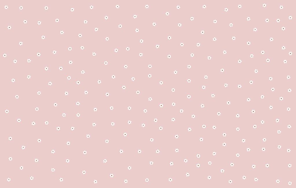 Pink background with white flowers