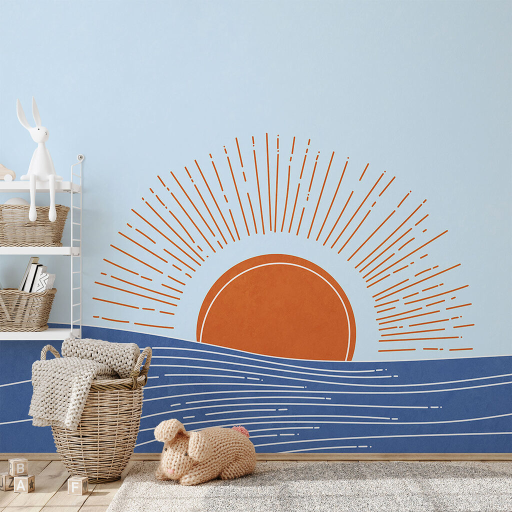 De zon komt op boven het water De zon komt op boven het water