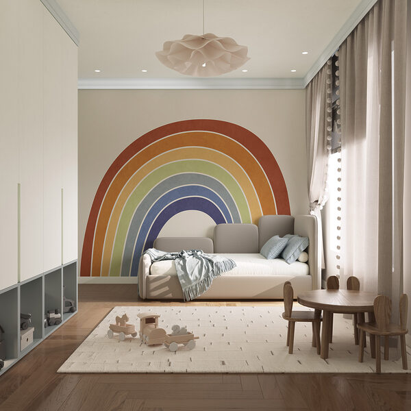 Regenboog op een witte achtergrond