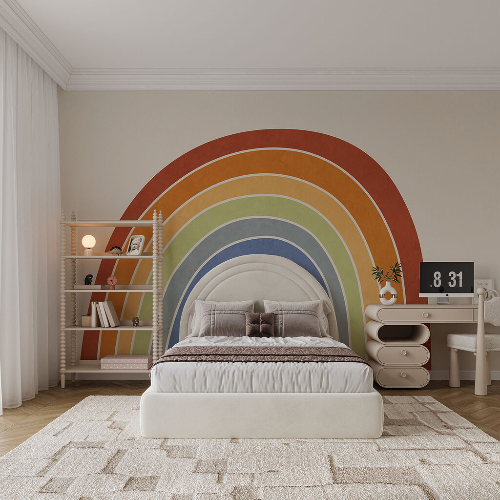 Regenboog op een witte achtergrond