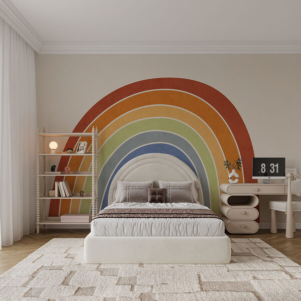 Regenboog op een witte achtergrond