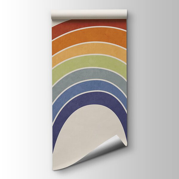 Rainbow on a white background