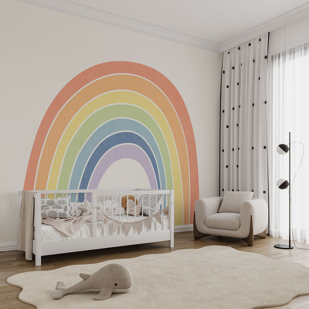 Regenboog op een witte achtergrond Regenboog op een witte achtergrond