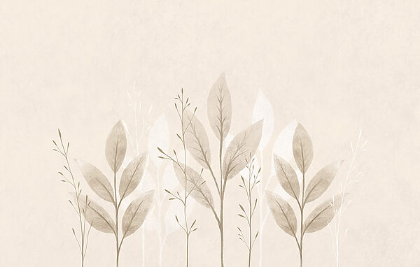 Gentle leaves on a soft background Gentle leaves on a soft background