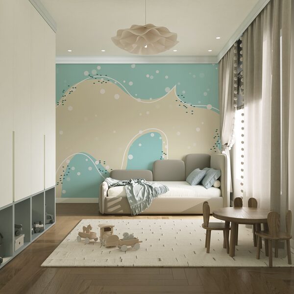Blauw-witte achtergrond met witte stippen Blauw-witte achtergrond met witte stippen