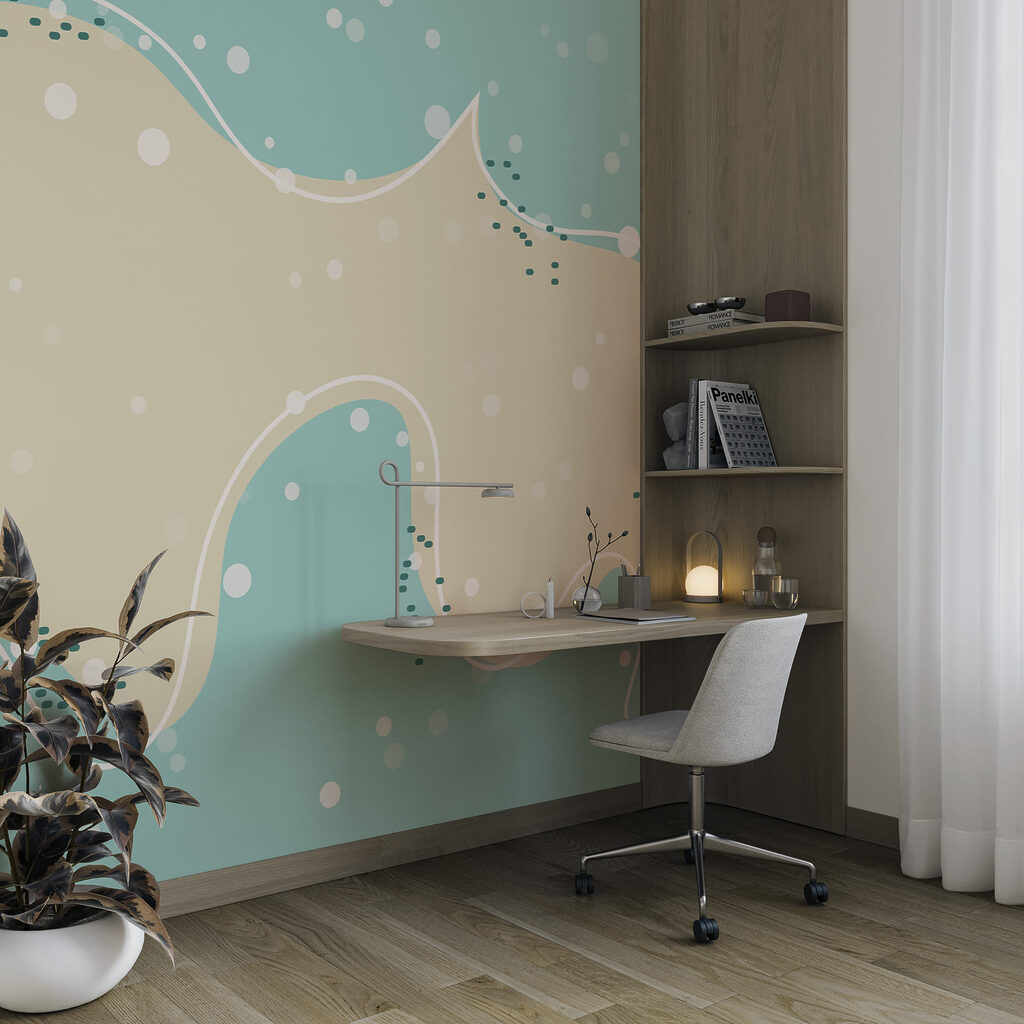Blauw-witte achtergrond met witte stippen Blauw-witte achtergrond met witte stippen