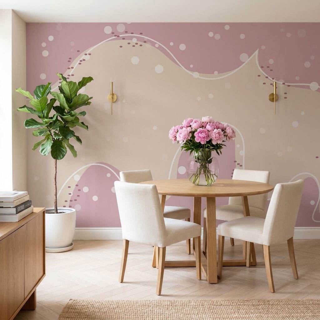 Witte en roze achtergrond