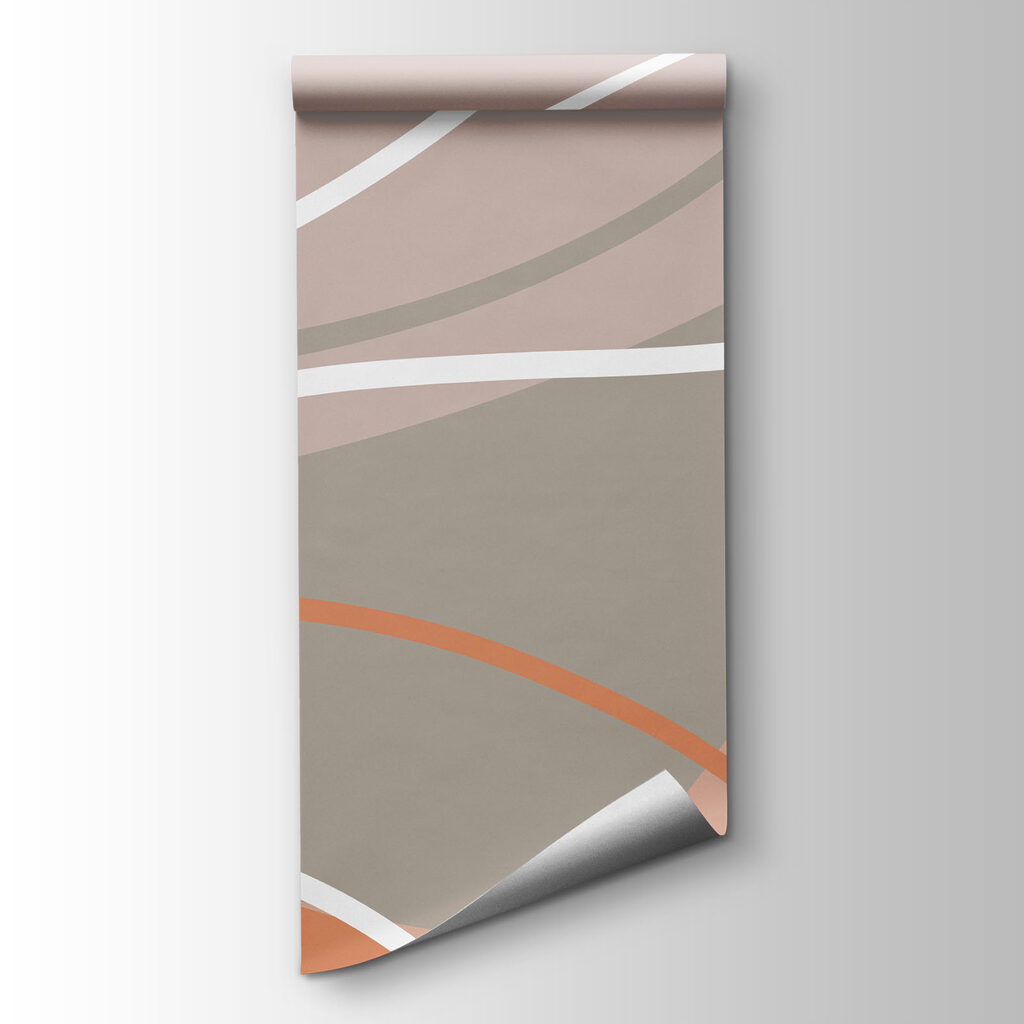 Brown and white wavy lines Brown and white wavy lines