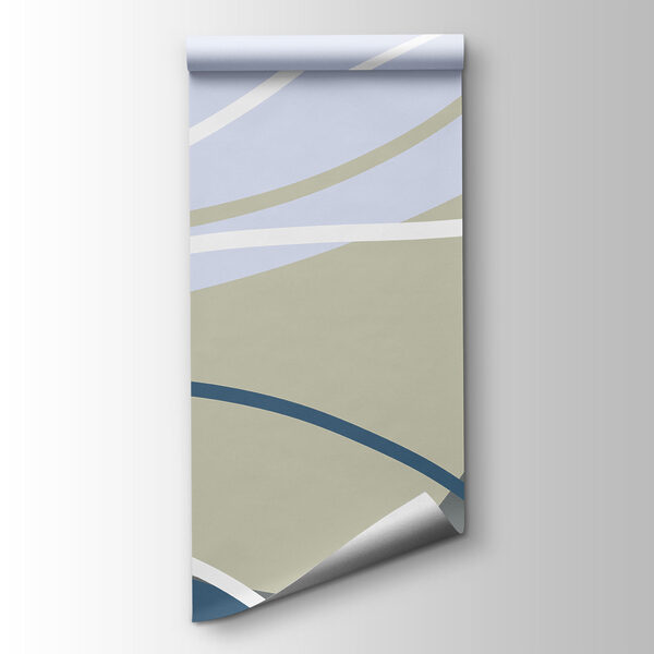 Blue and grey wavy lines Blue and grey wavy lines