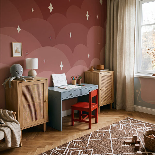 Roze wolken en sterren Roze wolken en sterren