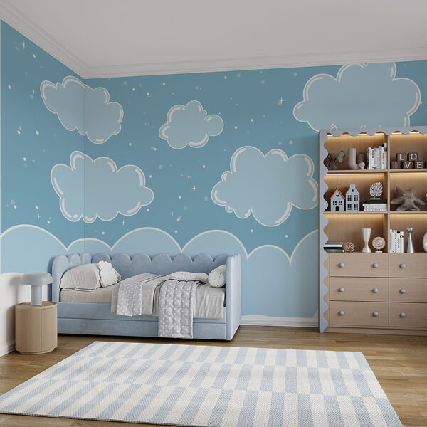 Blauwe lucht met wolken Blauwe lucht met wolken