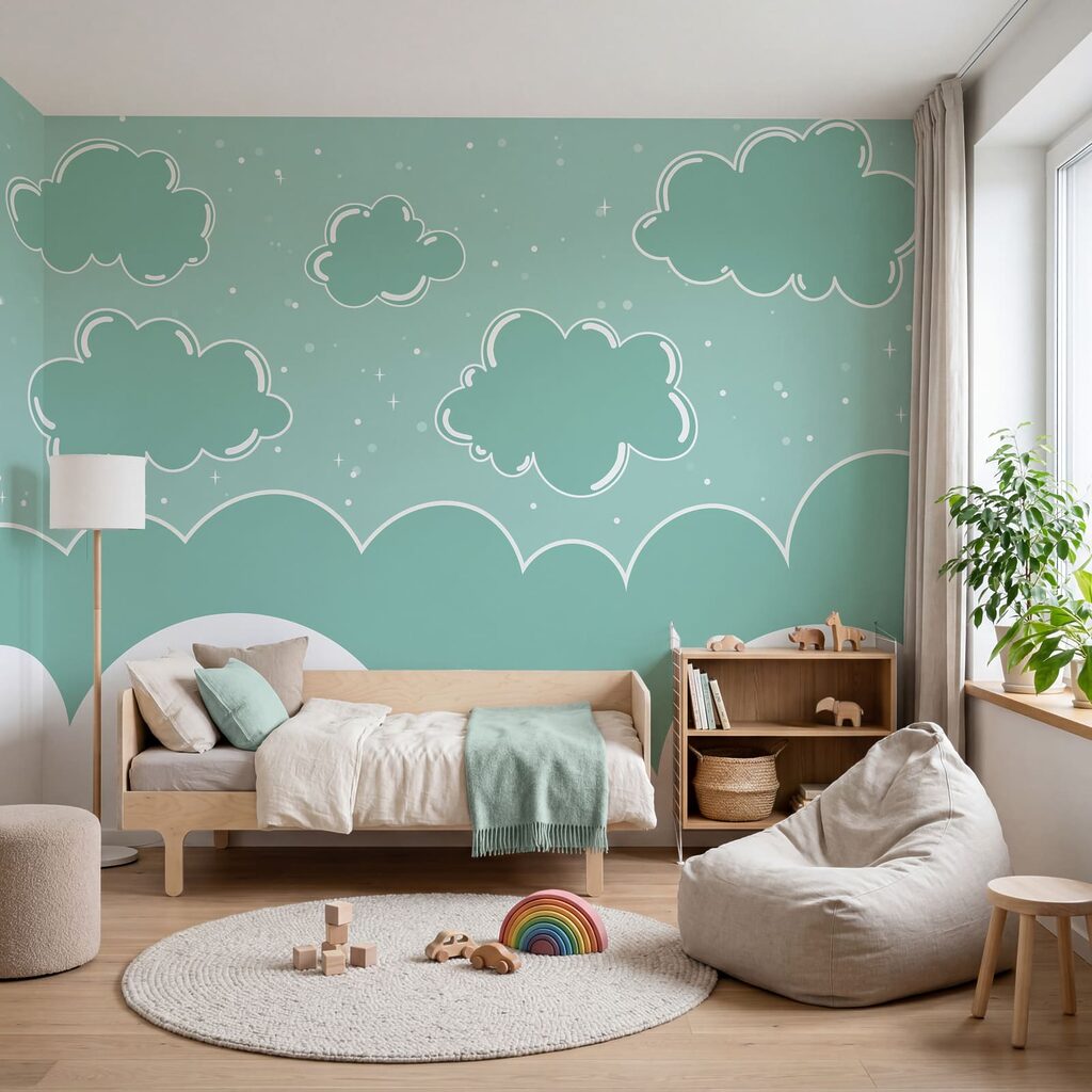 Blauwe en witte wolken Blauwe en witte wolken