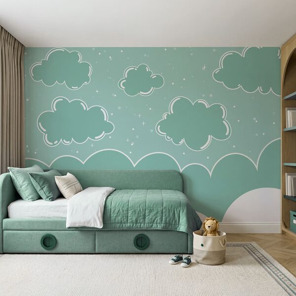 Blauwe en witte wolken Blauwe en witte wolken