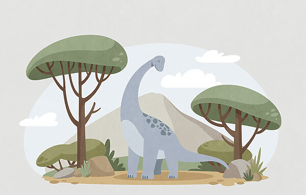 Cartoon of a dinosaur